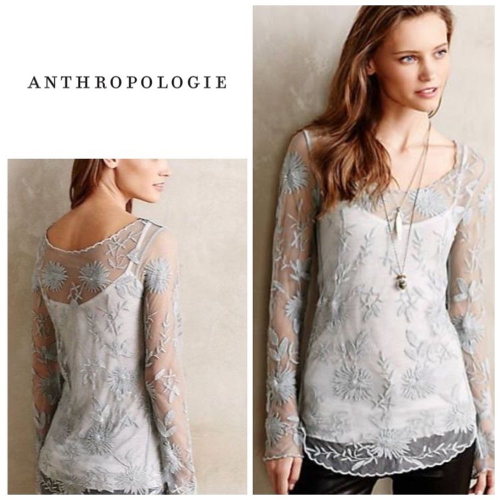 Anthropologie Everleigh Lace top
